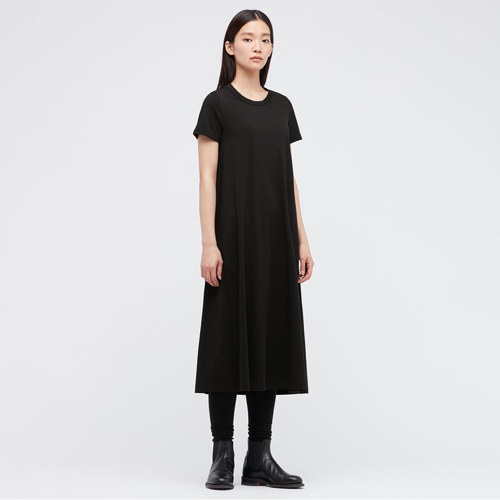 Uniqlo Black Midi Dress